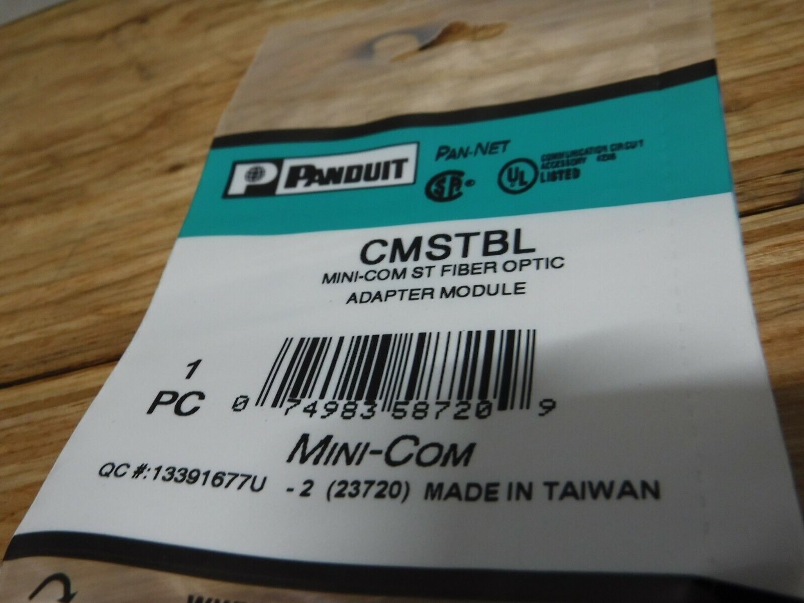 Panduit CMSTBL Fiber Adapter With Module New 1pc.