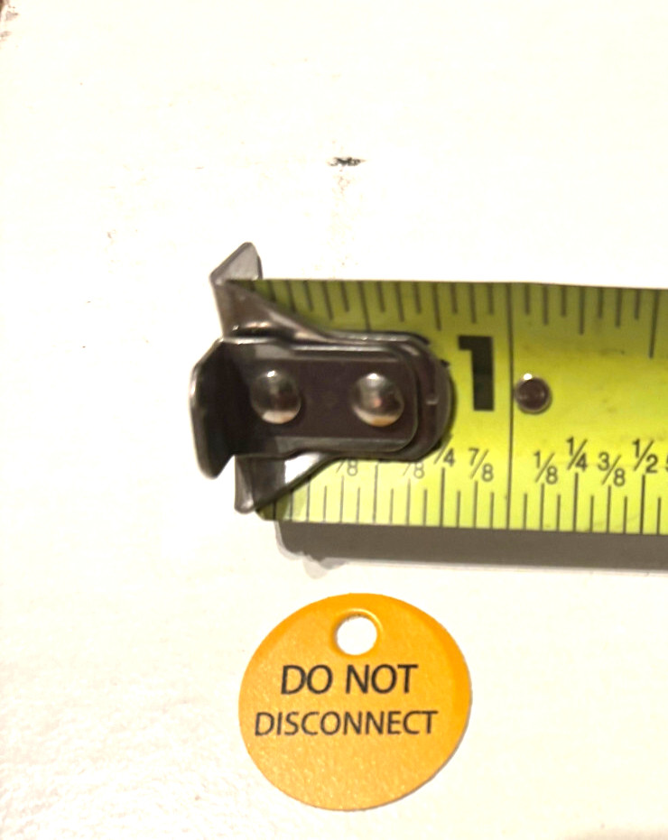 Do Not Disconnect Tags PVC No Rip 7/8″ Bright Yellow Fiber Optic Telecom 10 Lot