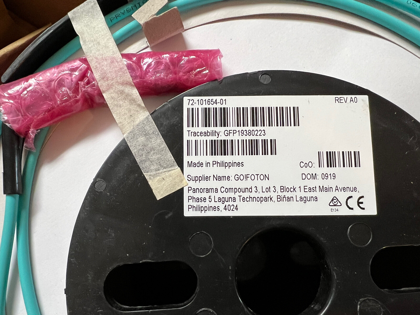 CISCO GO FOTON 72-101654-01 CISCO ONS-CXP2-MPO-80= UPC Patch Cable Spool