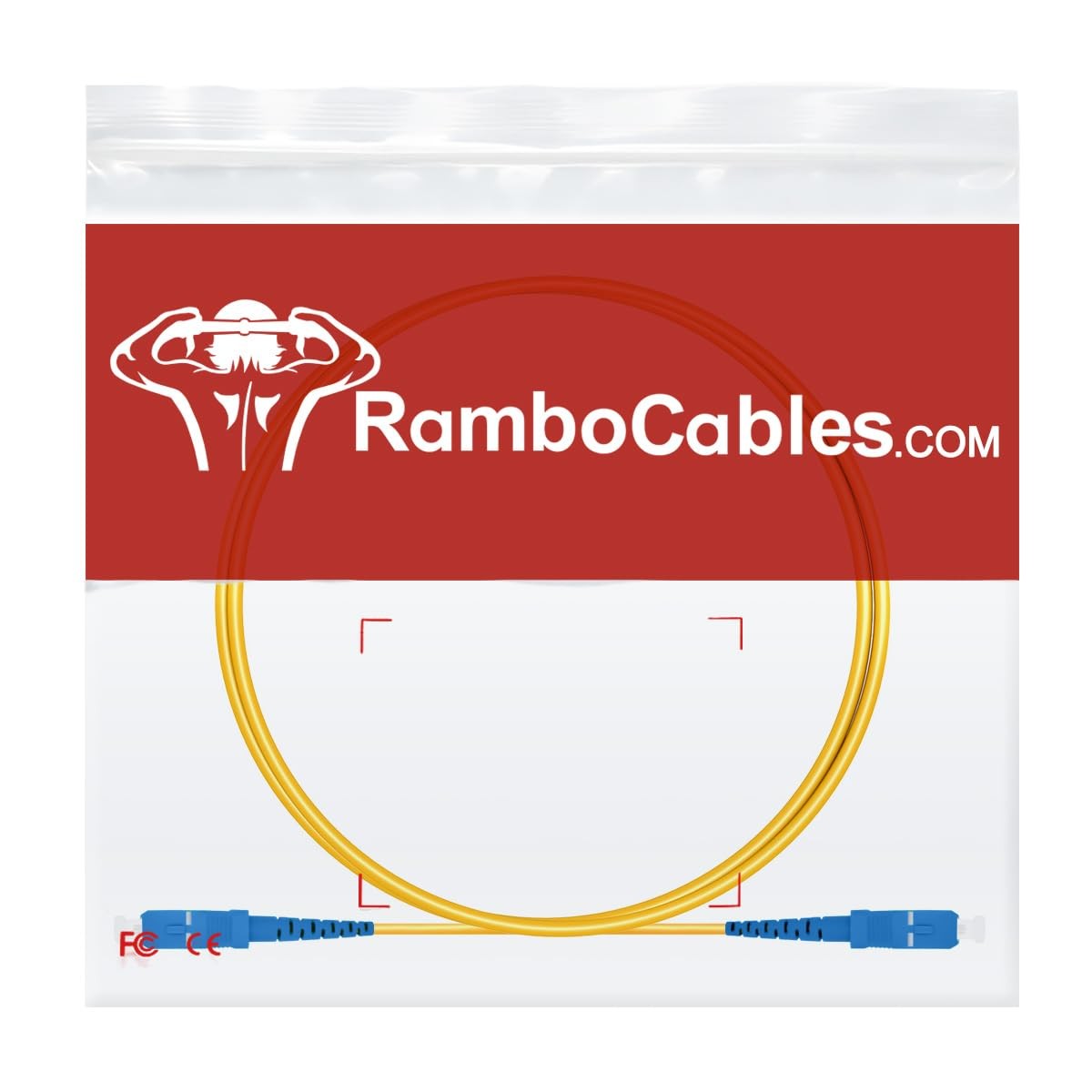 3ft/1m SC to SC Fiber Optic Internet Cable, OS2 Single Mode Fiber Patch Cable…