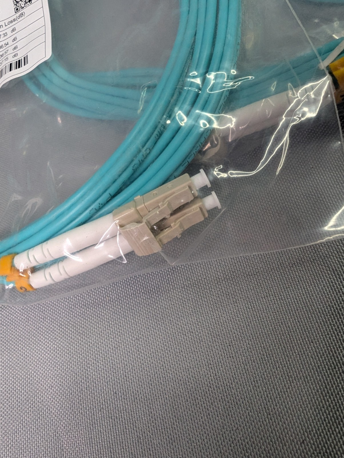 LC-LC Fiber Optic Patch Cable 3M Lot Of 10 Duplex Aqua NEW