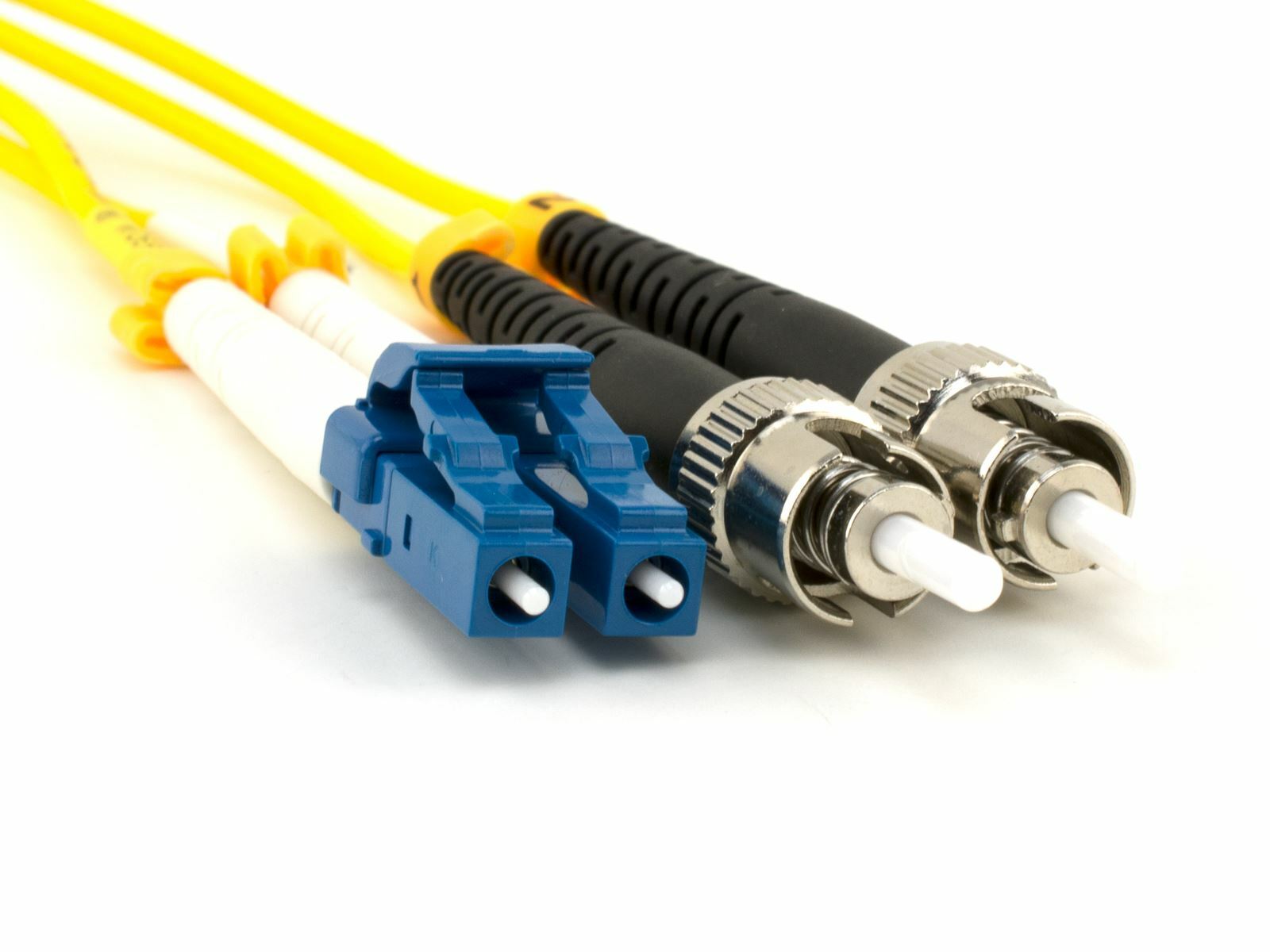 3m LC-ST Duplex 9/125 Singlemode Fiber Optic Patch Cable Yellow 10FT