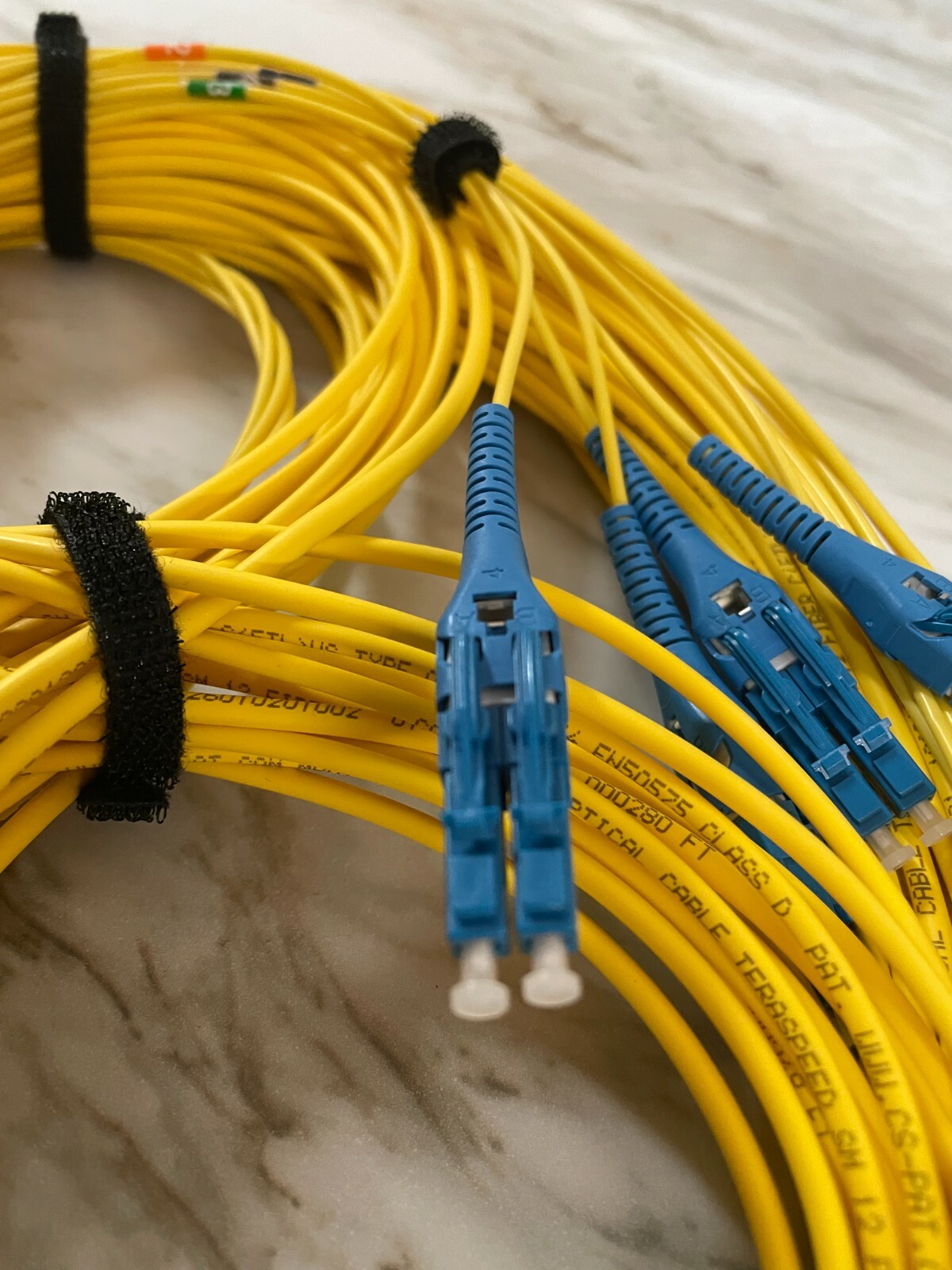 30M Uniboot LC-LC Single-Mode Duplex 4 Strand 9/125 Fiber Optic Patch Cord