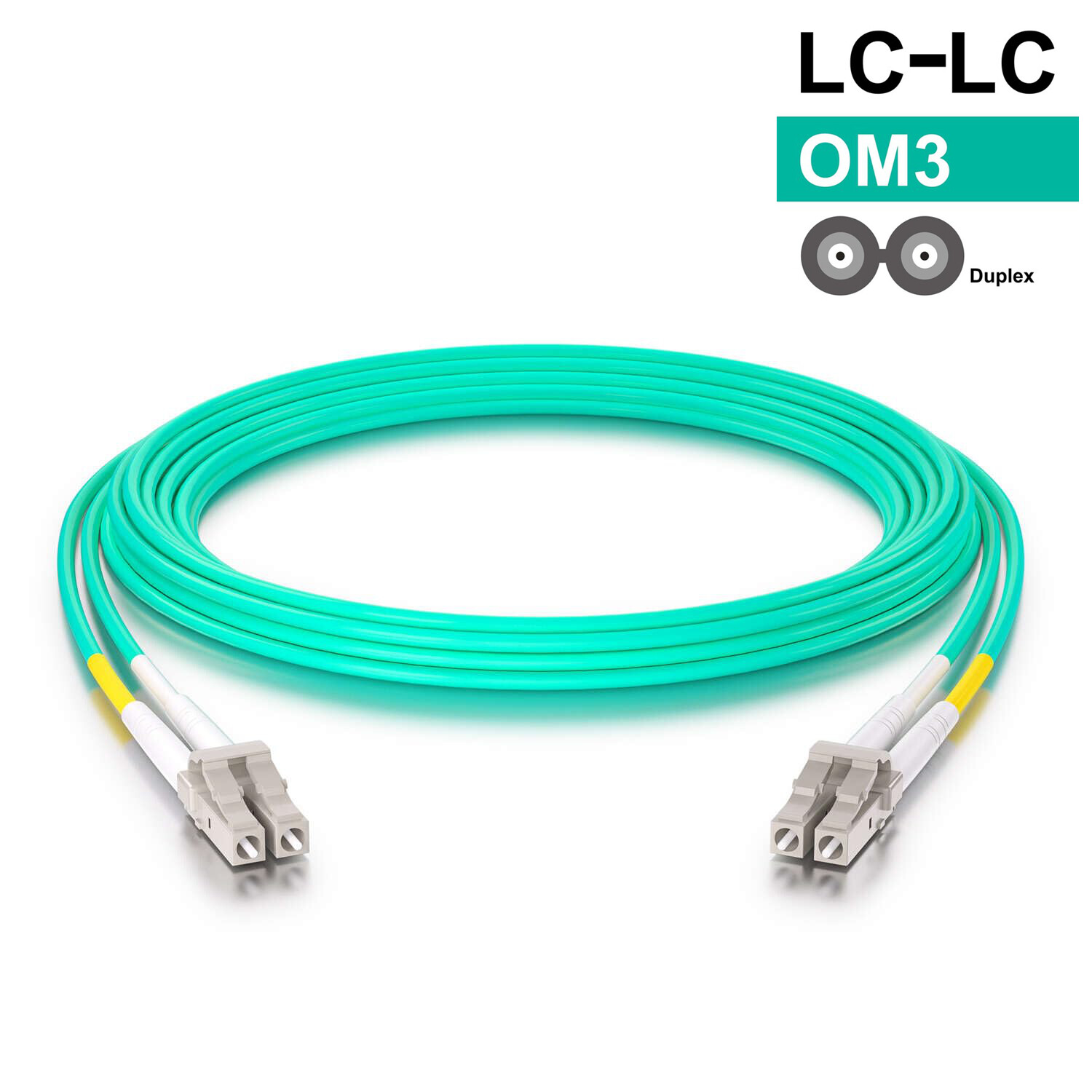 OM3 OM4 OM5 OS2 LC to LC Fiber Optic Patch Cable, Duplex LC MMF SMF Cable 1-40m