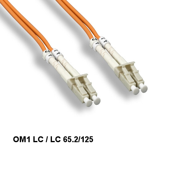 15M OM1 62.5/125 Fiber Optic Cable Multi-Mode Duplex LC/LC 2.0mm OD Ethernet ATM