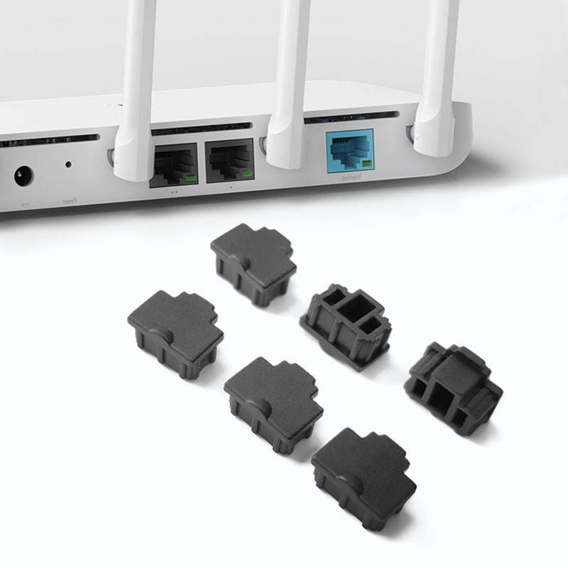 100pcs rj45 Dust Plug Laptop Desktop Network Card Interface RJ45 Dust Cap Cover