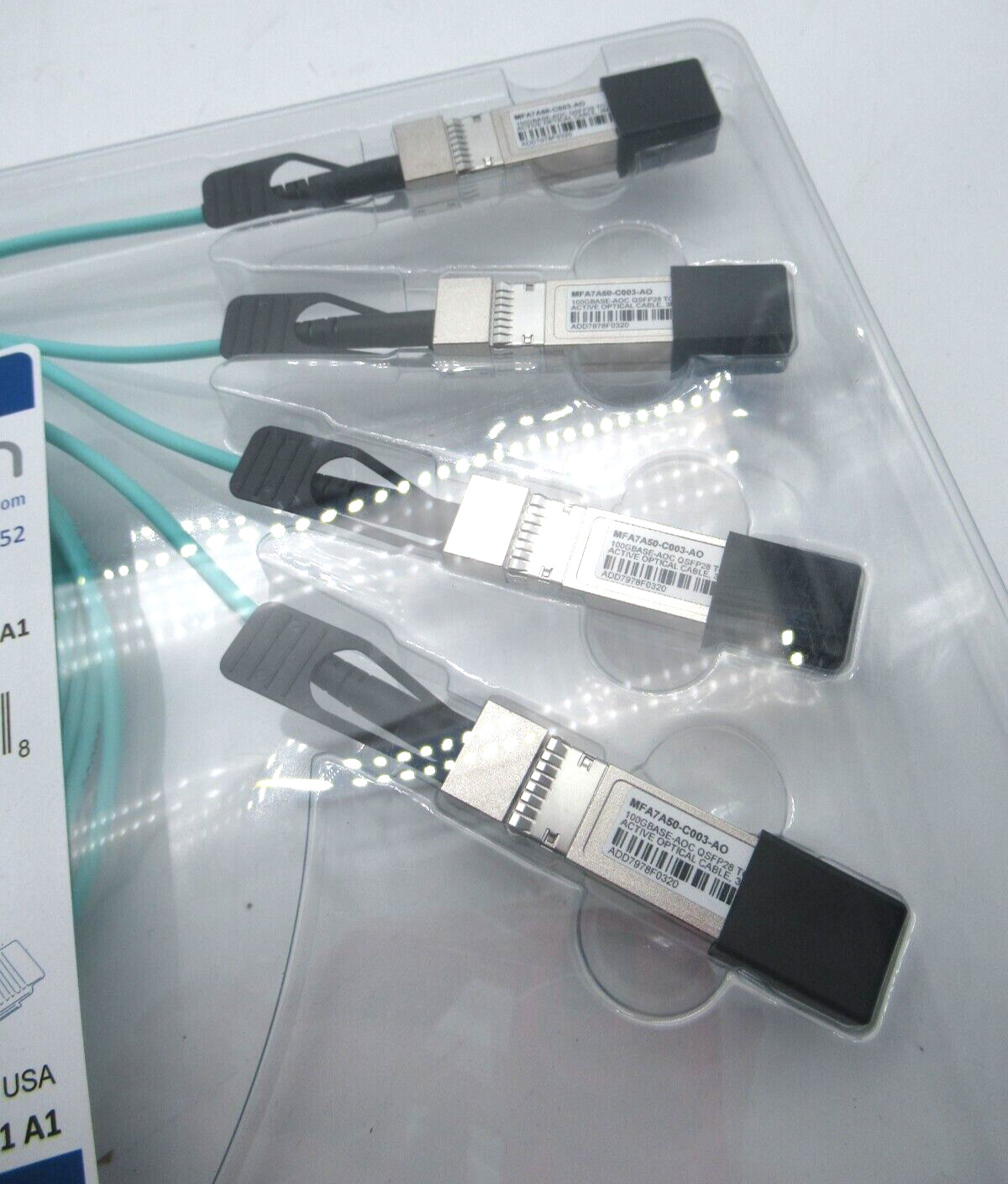 Mellanox Addon 100GBase-AOC QSFP28 4xSFP28 Active Optical Cable MFA7A50-C003 OEM