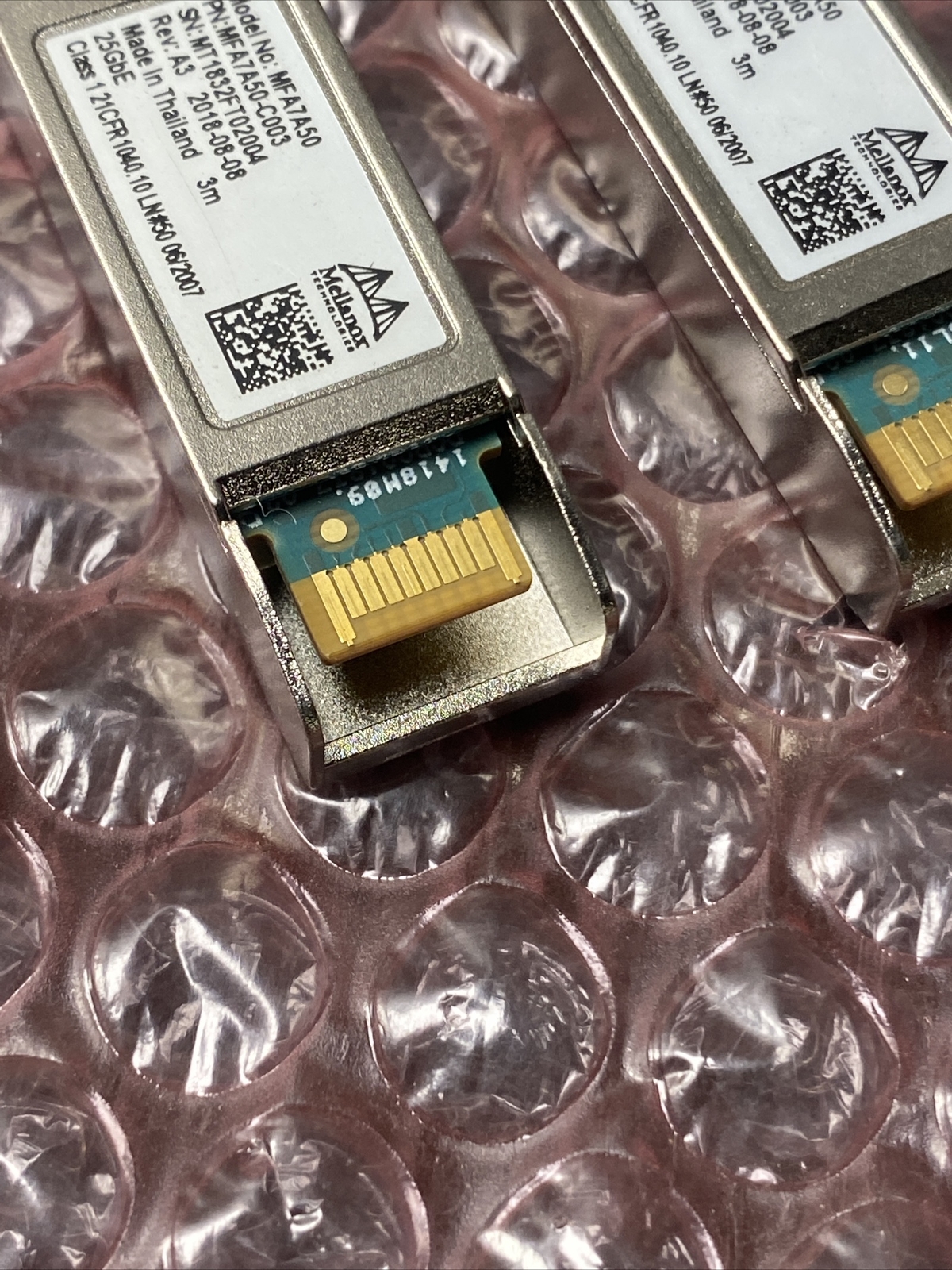 Lot of 3 Mellanox Technologies MFA7A50-C003 Direct Attach connectors No Cables