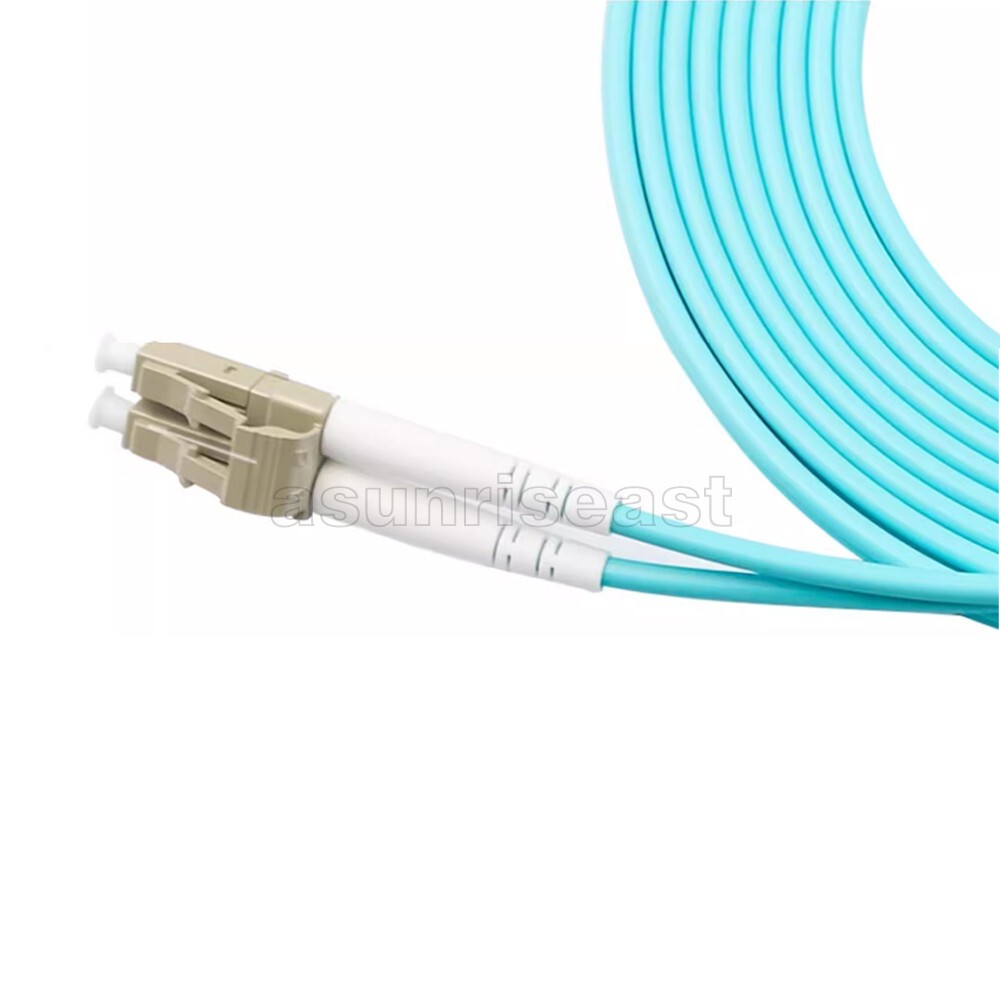 LC to LC 100Gbps OM4 Multimode Duplex Fiber Optic Patch Cord Jumper 1-40m lot