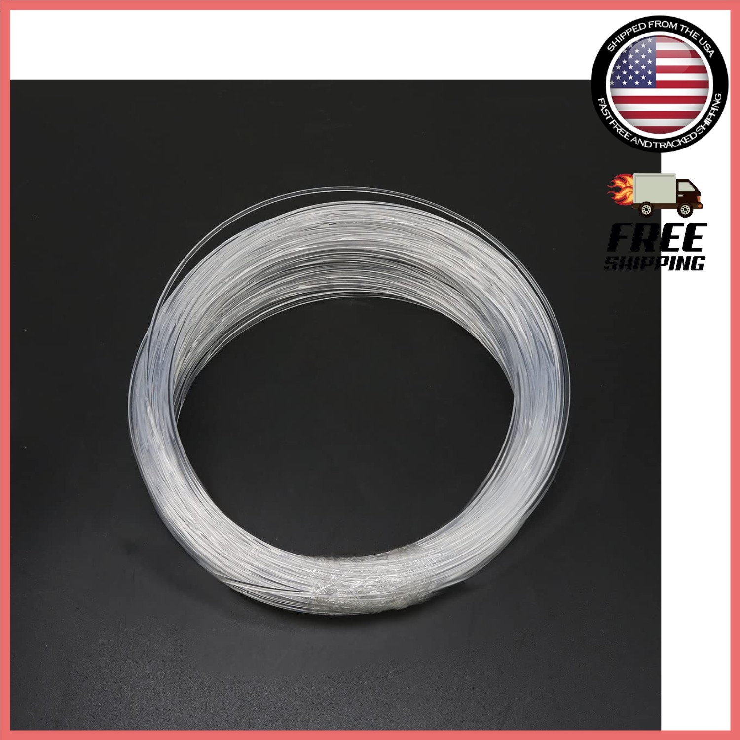 Long-lasting 164ft PMMA Fiber Optic Cable Roll – Embrace Twinkling Star Effects
