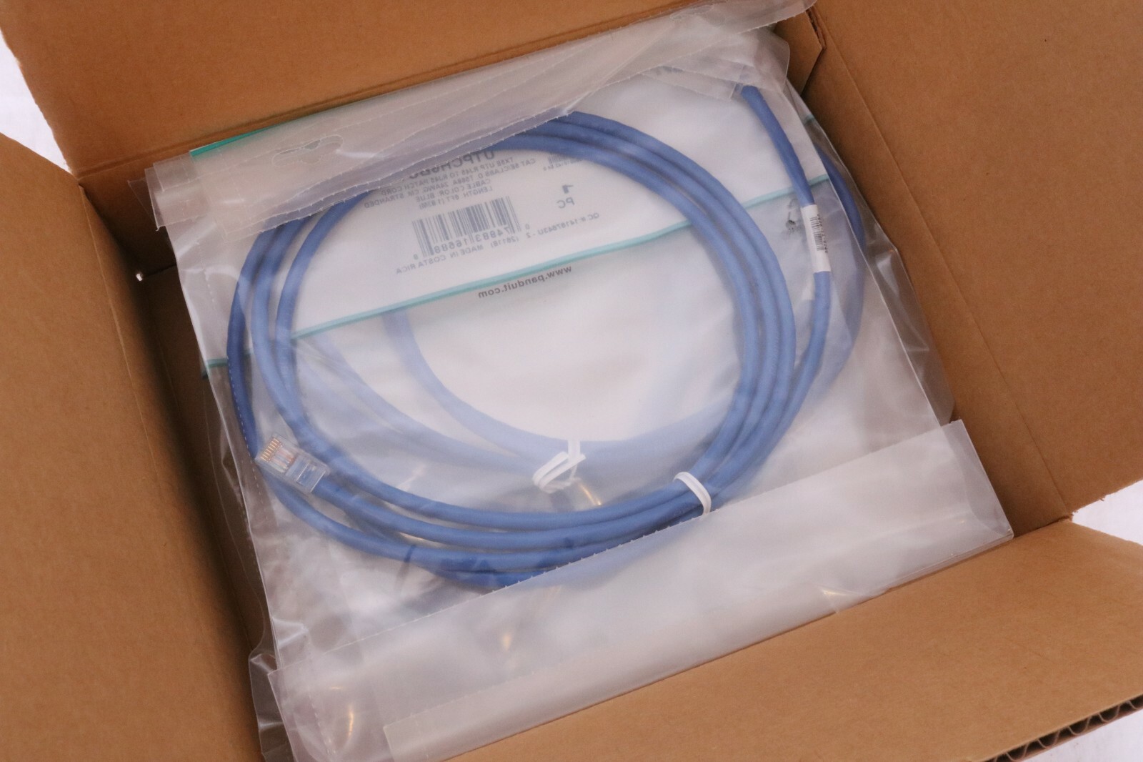 Lot of 10 Panduit Pan-Net 6 ft Blue Stranded CAT 5e T568A Patch Cord UTPCH6BUY