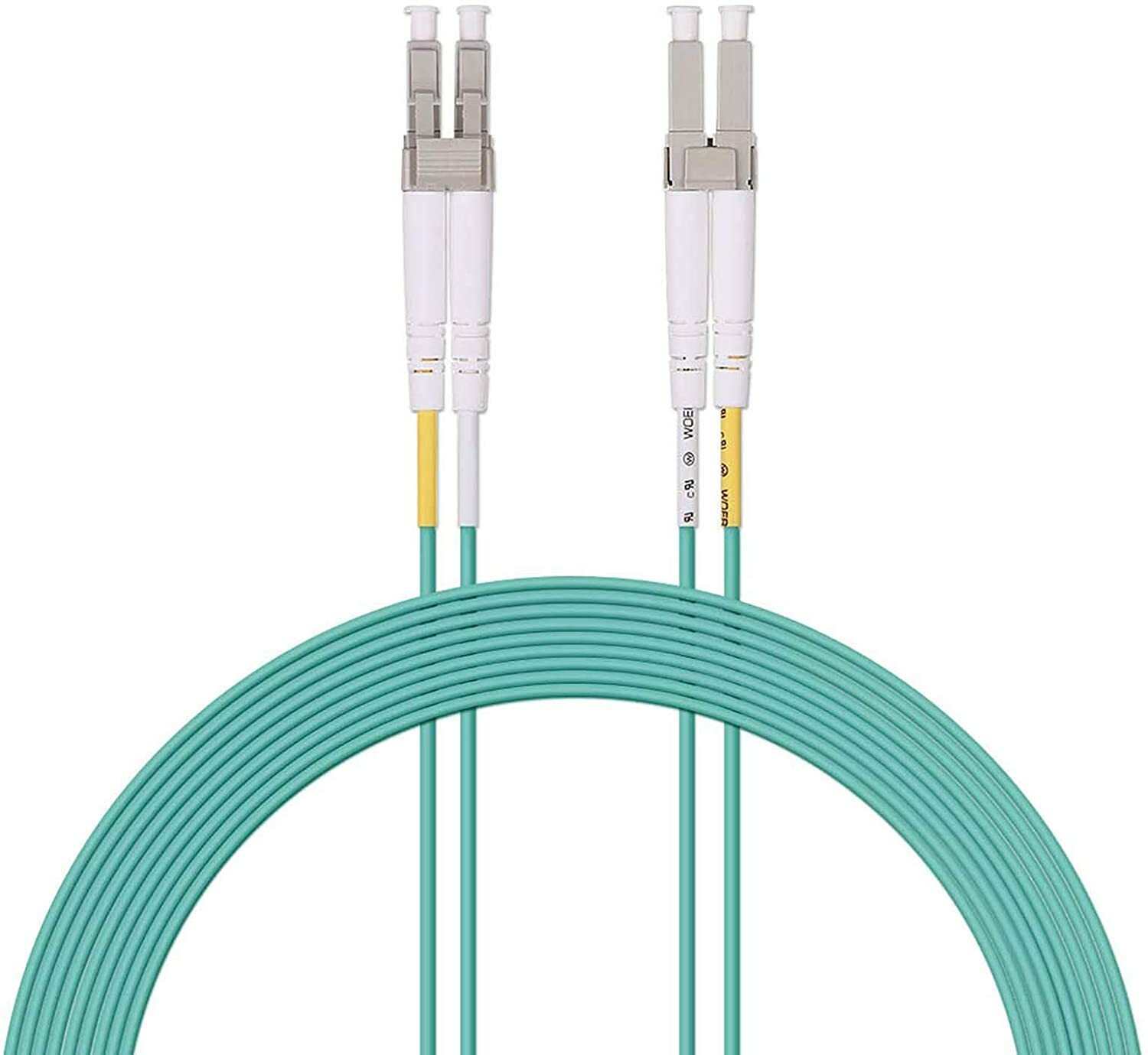 10G OM3 LC to LC Fiber Optic Patch Cord Cable Duplex Multimode 50/125 LSZH 1~10M