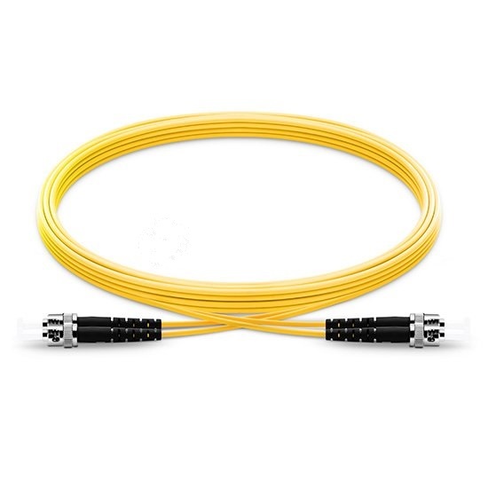 1M ST UPC to ST UPC Duplex 2.0mm PVC 9/125 Single Mode Fiber Patch Cable – 02416