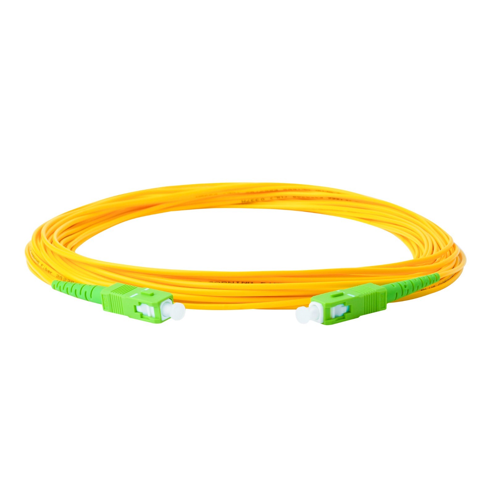 6-Pack 0.20 Meter SC/APC to SC/APC Singlemode Simplex Fiber Patch Cable