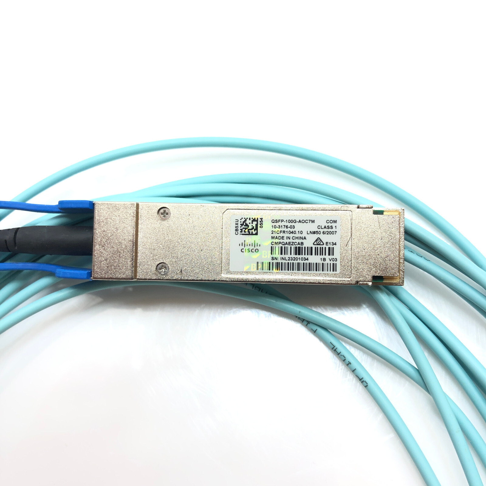 Genuine Cisco QSFP-100G-AOC7M 100GB 7m Active Fiber Optical Cable 10-3176-03