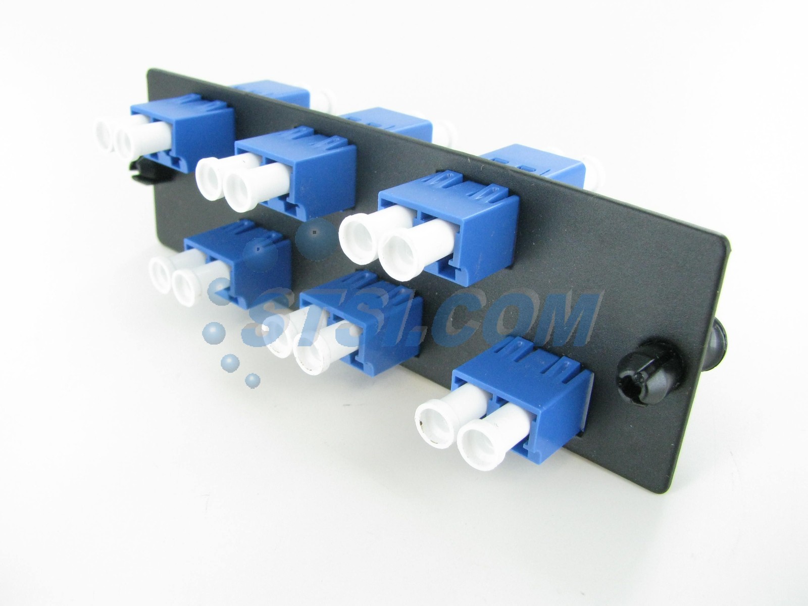 Panduit FAP6WBUDLCZ Fiber Panel w/6 LC Duplex Singlemode Adapters Blue ~STSI