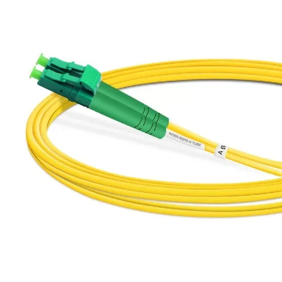 [2pcs] Duplex OS2 Single Mode LC APC to LC APC LSZH 2.0mm Fiber Optic Cable