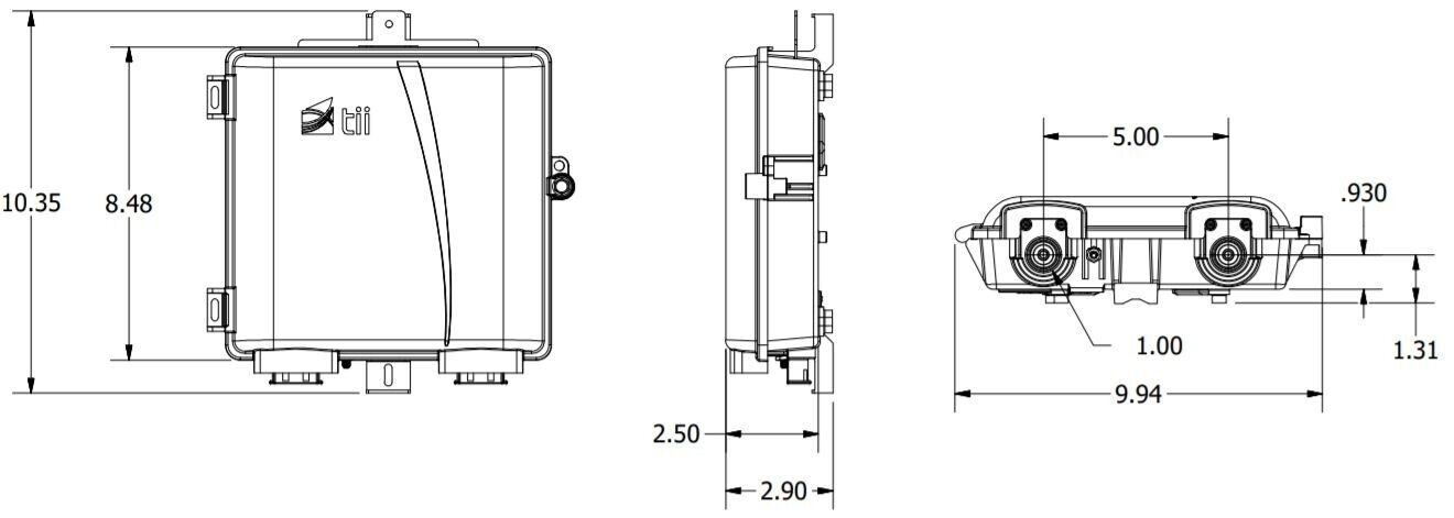 Tii 506F-01-01-01-N Fiber Optics Enclosure – Compact Slack Storage ( Empty )