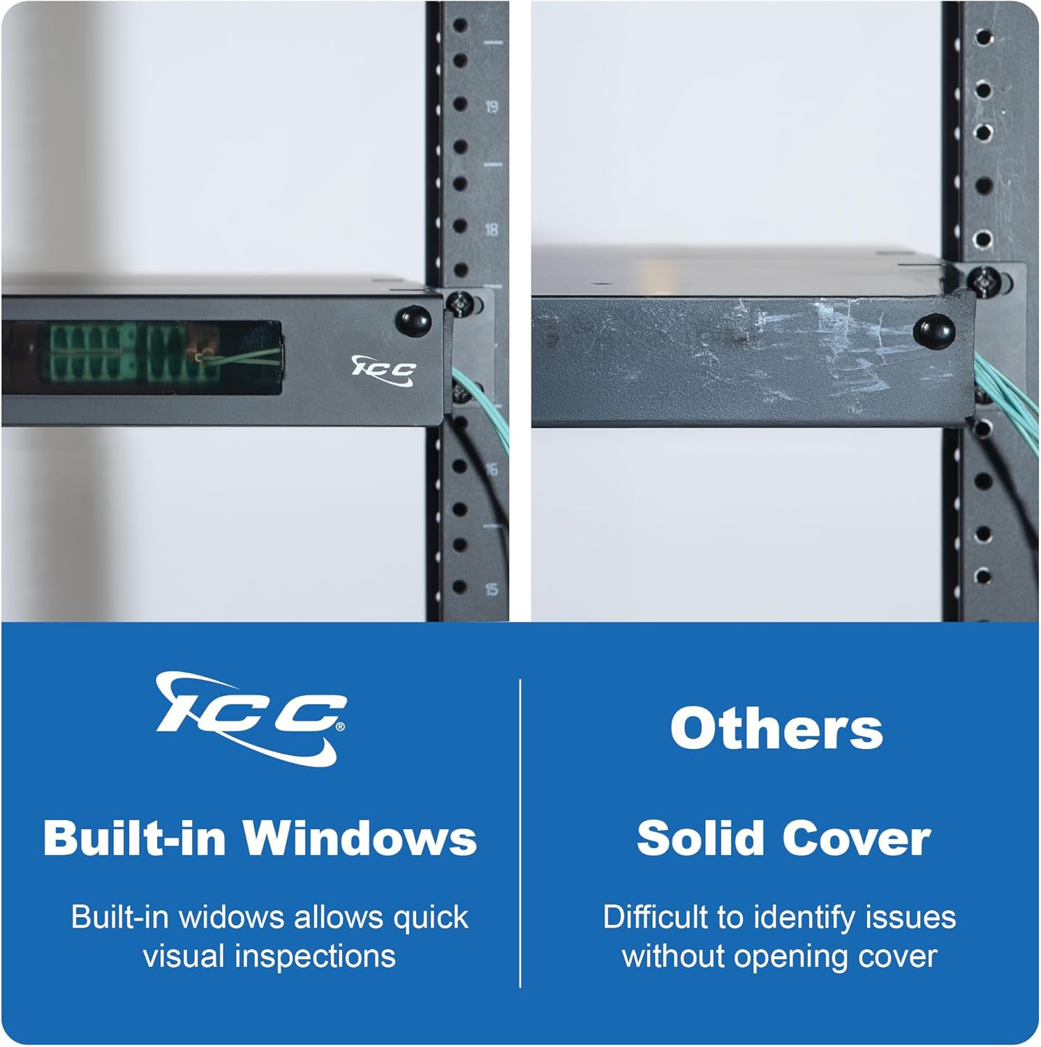 1U Fiber Optic Rack Mount Enclosure – 3 Slots for LGX Compatible Adapter Panels