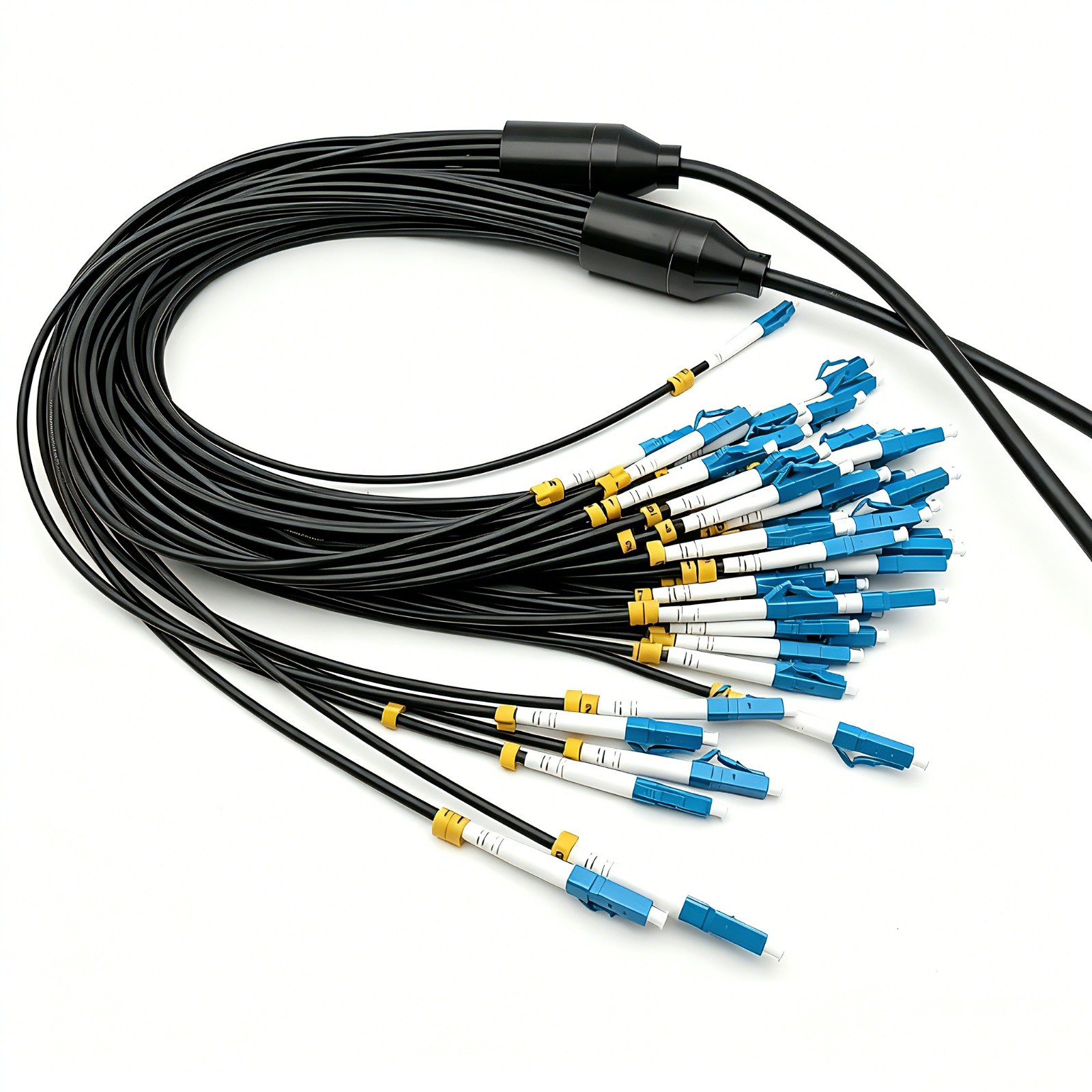 3~50M 24 Fibers Outdoor Cable LC/FC/SC/ST UPC TPU Armored Fiber Optic Patch Cord