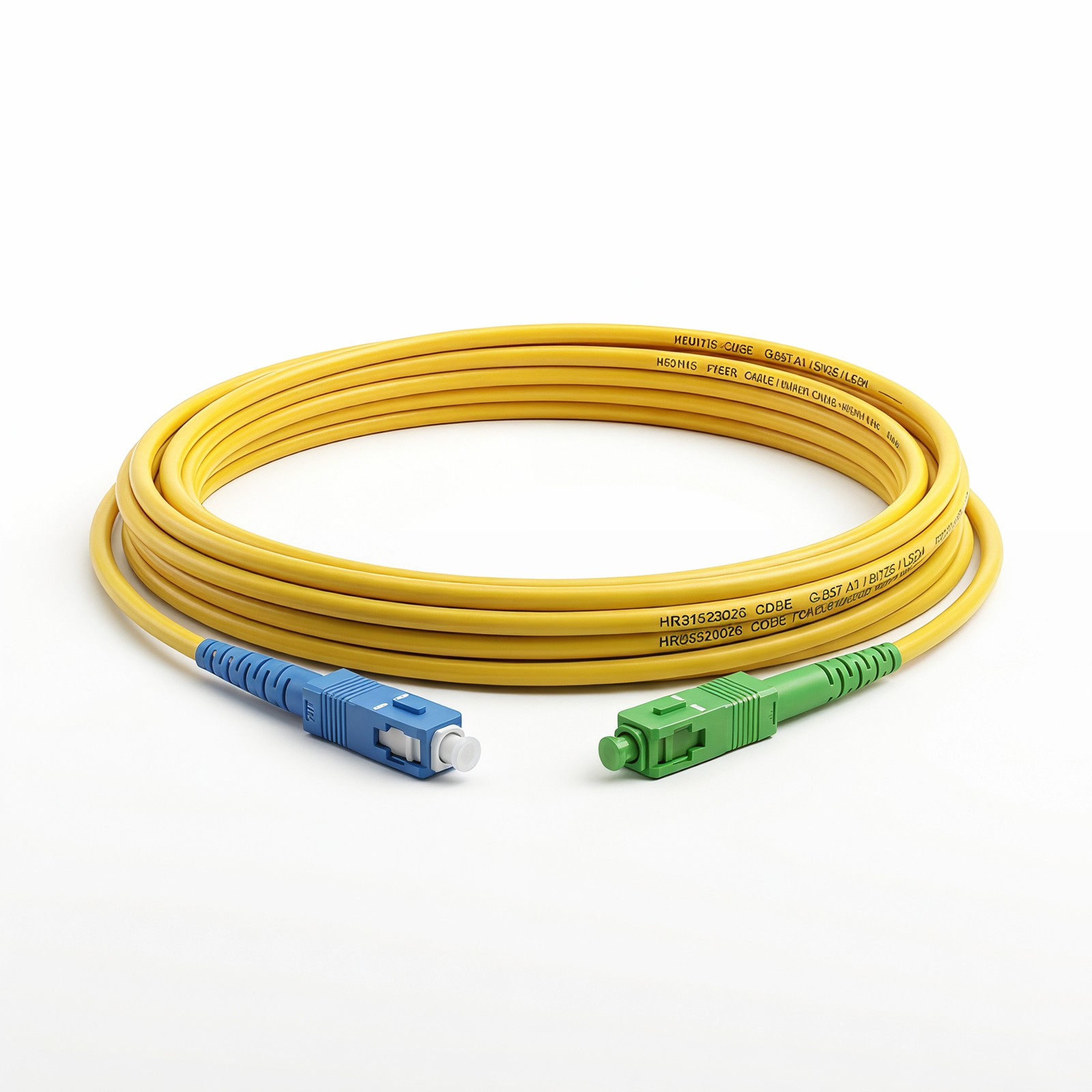 2PCS Single Mode Fiber Optic Patch Cord Single Core, UPC/APC SC LC FC ST 1M -30M