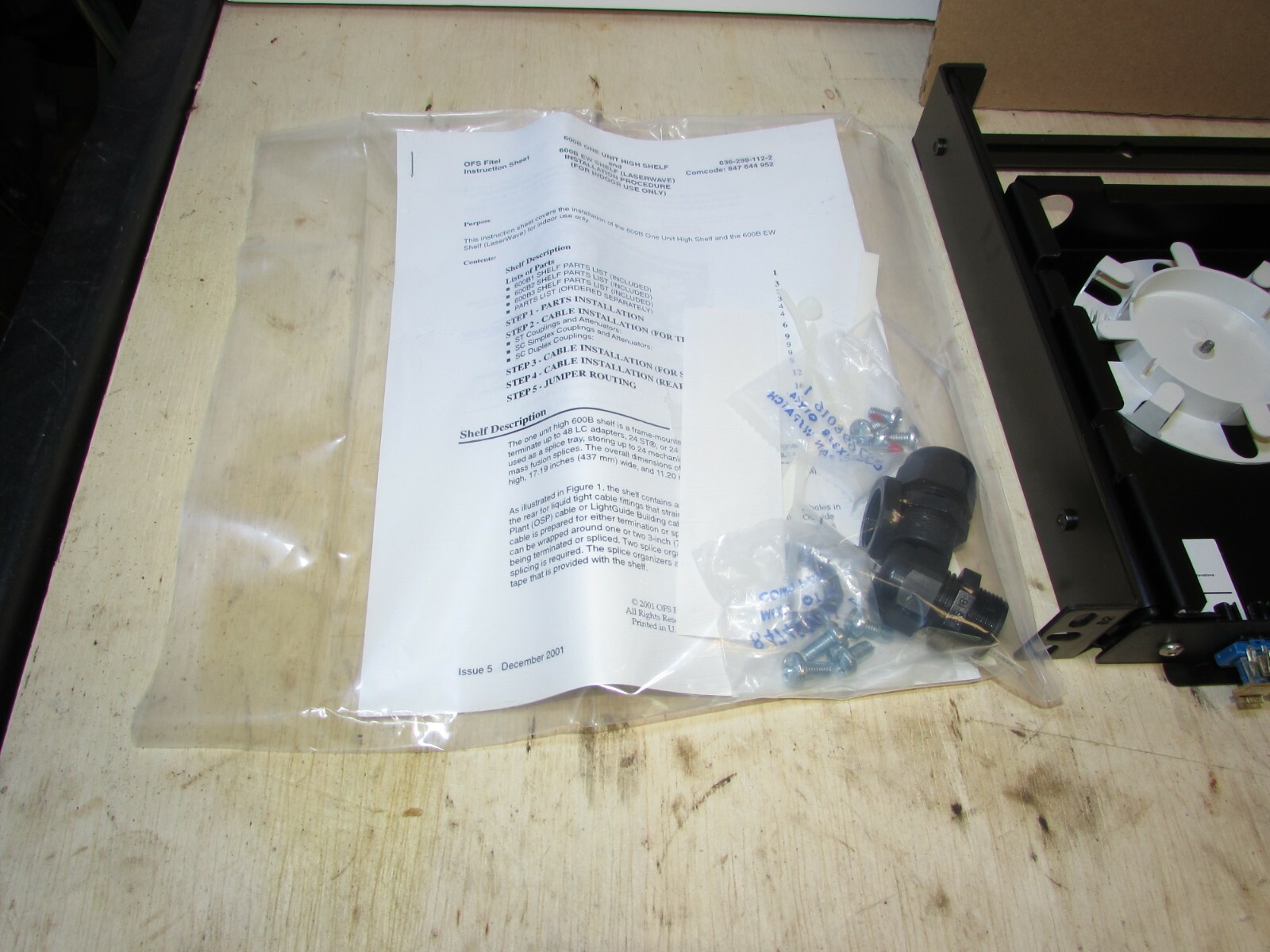 0FS Fitel 600B Fiber Optic Splice Closure w/ Lucent Cover Plate