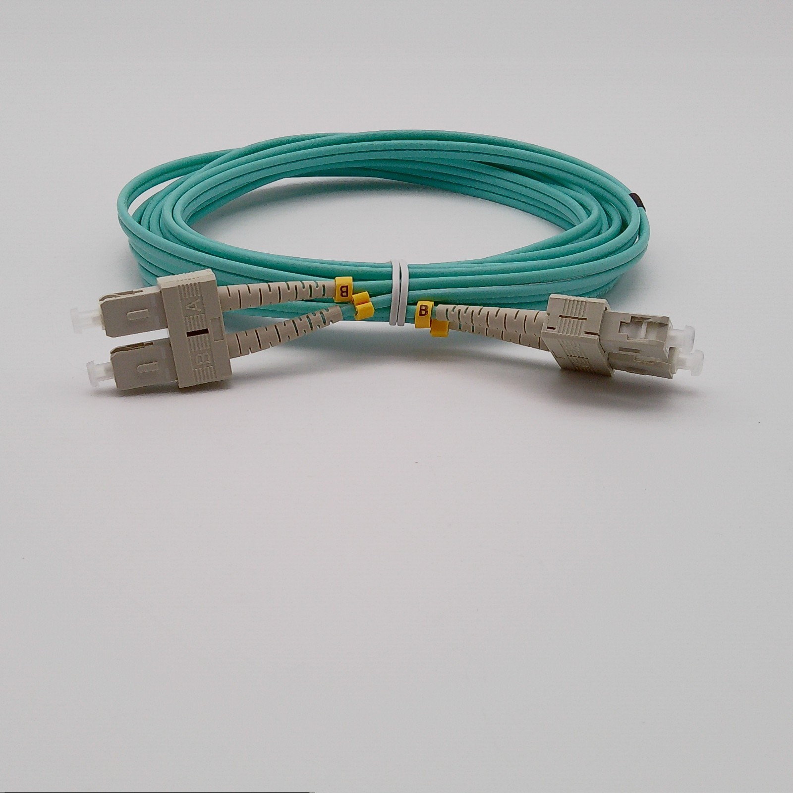 5 Pack 1M OM3 LC to LC Fiber Patch Cable 10/40Gb Duplex 50/125um Multimode