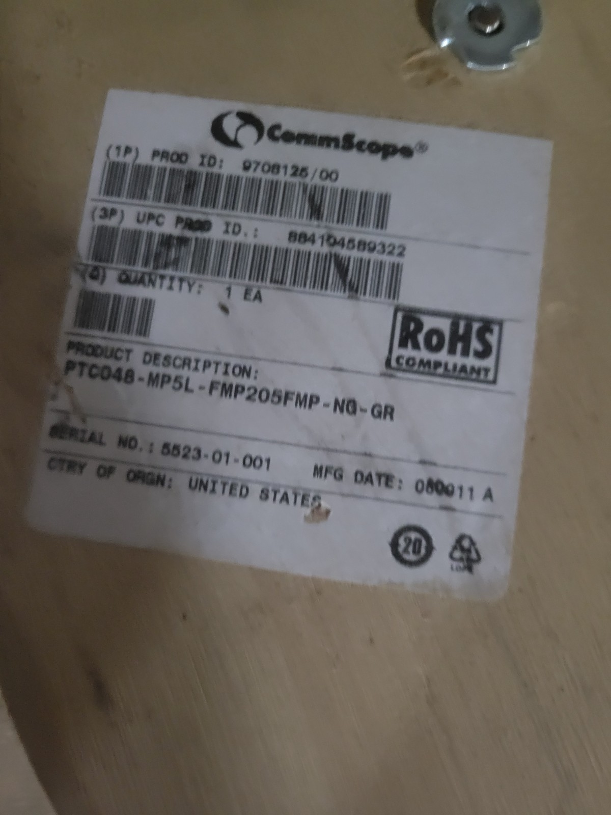 CommScope OM2 Two-Fiber Multimode Fiber-Optic Cable – Purple – 1,000-Foot Spool