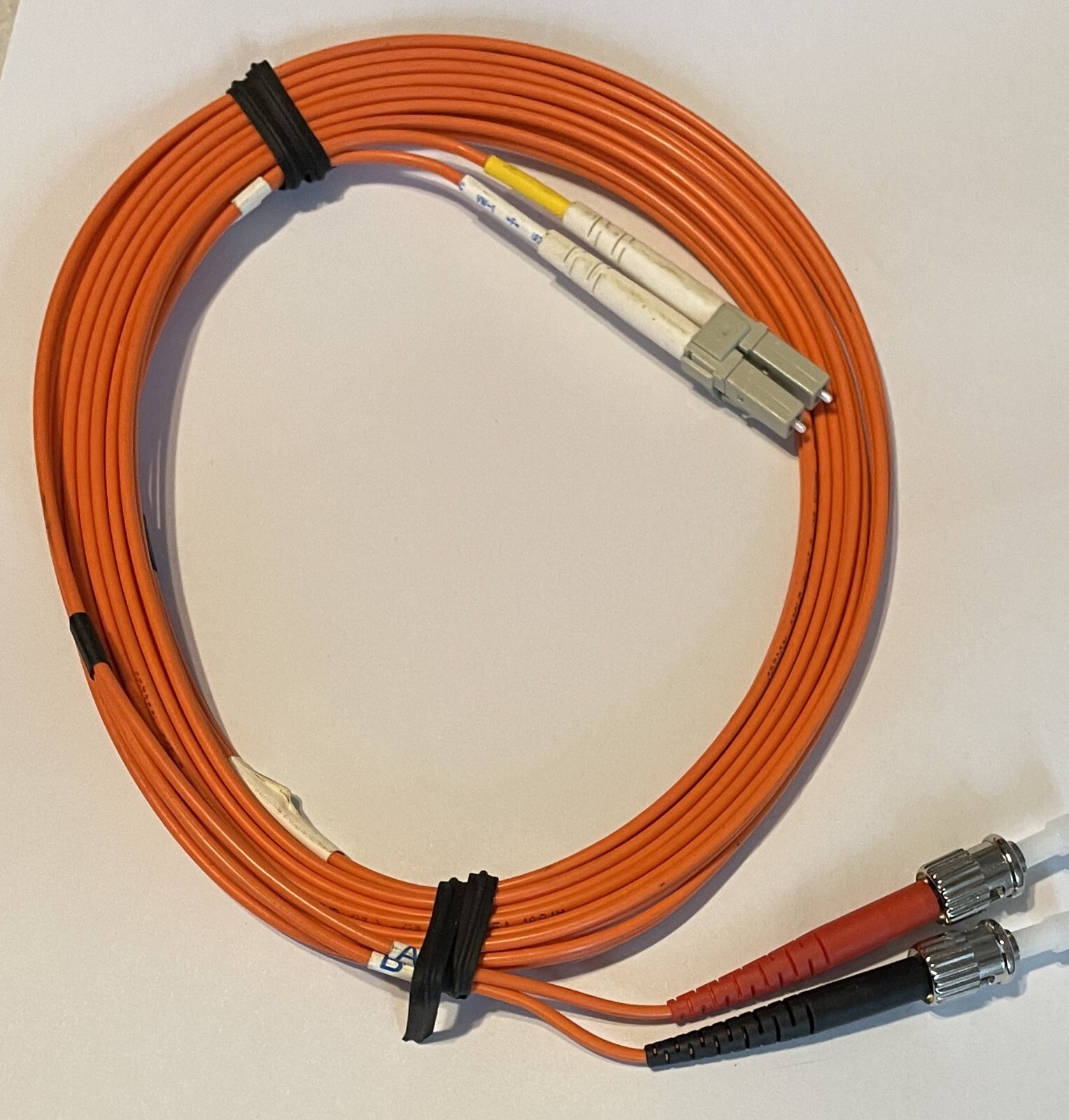 fiber patch cord 3meters LC TO ST DUPLEX MM 62.5/125 02.0mm 3m NEW