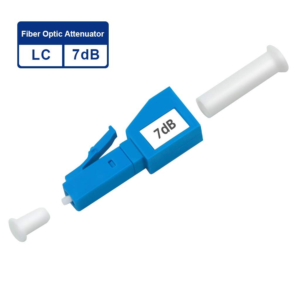 FLYPROFiber- 7dB LC Attenuator LC/UPC SM Single Mode Fixed Fiber Optic Attenu…