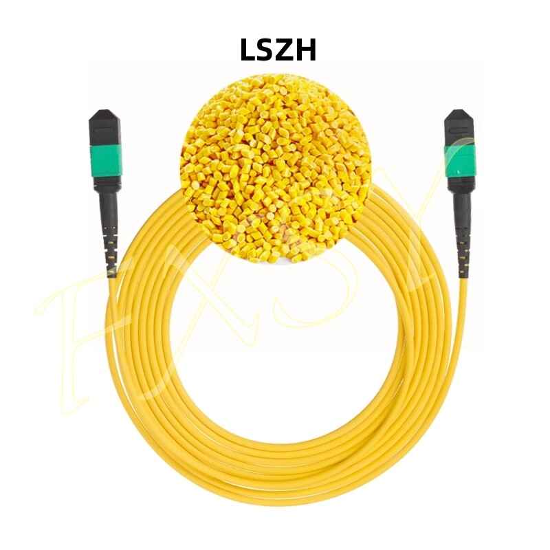 1-100M MPO Female to MPO Female UPC APC 8|12F OS2 SM Optic Fiber Patch Cord lot