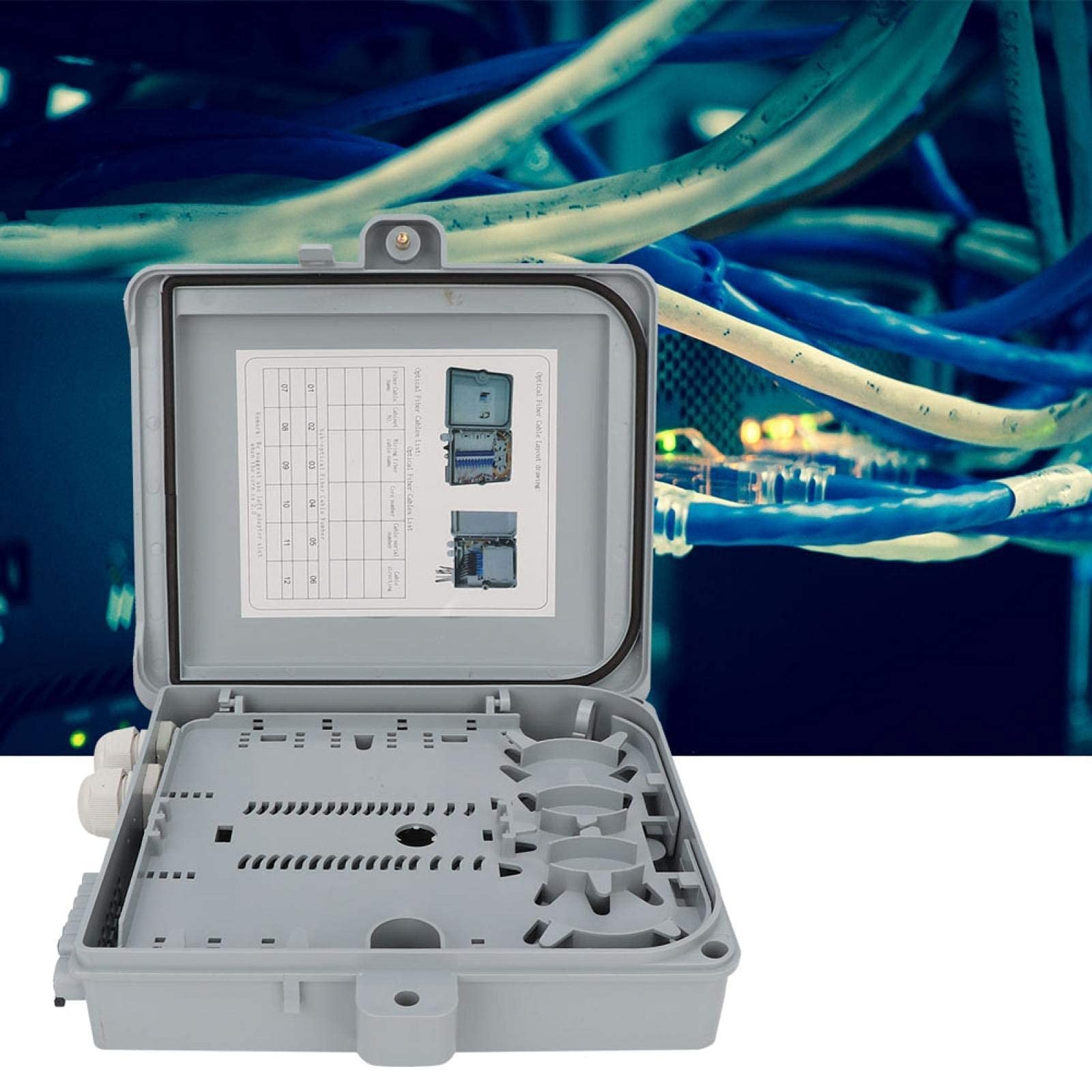 Fiber Optical Terminal Box IP65 12 Core FTTH Distribution Enclosure Box