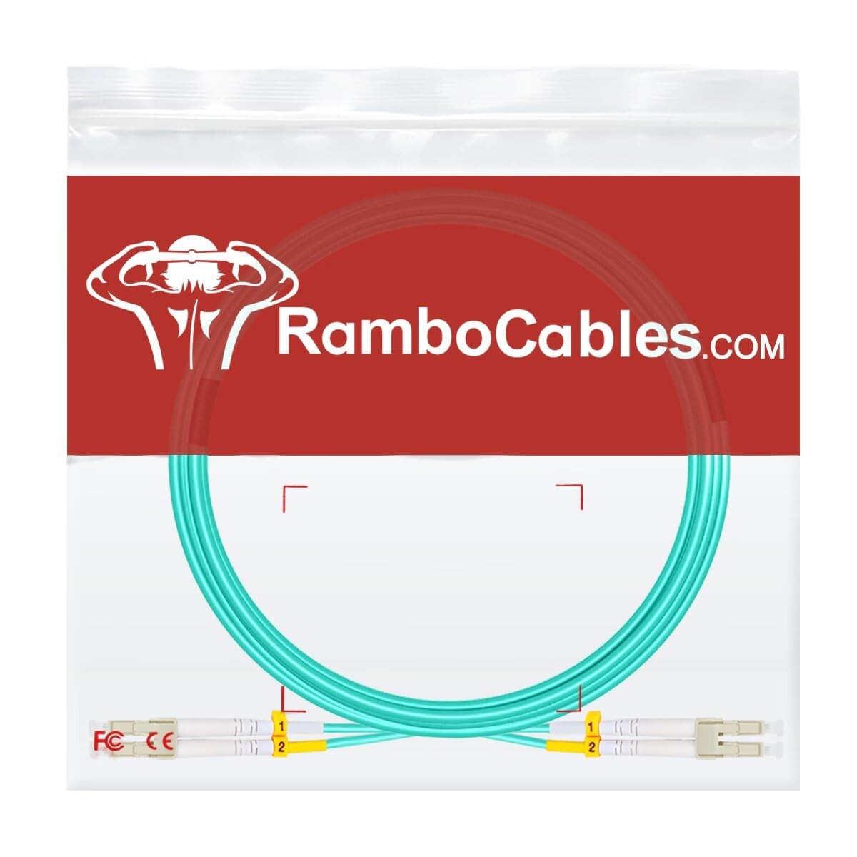 4 PCS OM4 Multimode LC To LC Fiber Patch Cable 1m 3 FT Duplex 10G/40G/100G