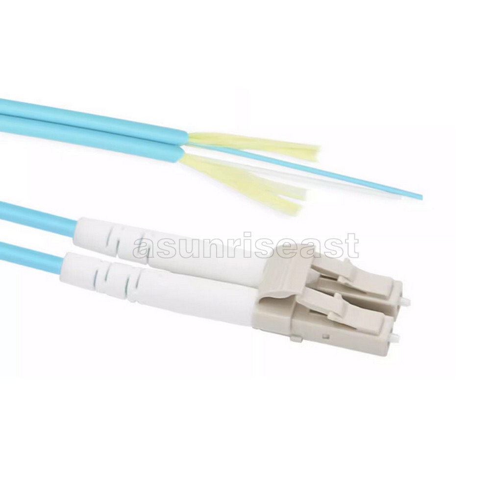 LC to LC 100Gbps OM4 Multimode Duplex Fiber Optic Patch Cord Jumper 1-40m lot