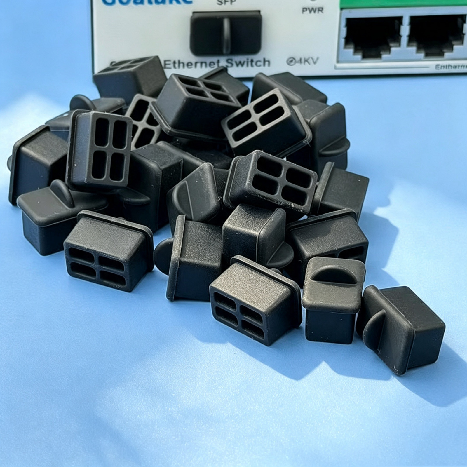 Dust Plug Silicone Cap Stopper for RJ45 LAN SFP Fiber Port Network Switch Router