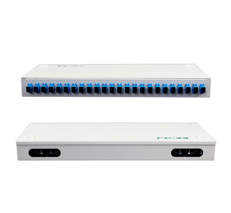 24-port SC rack-mounted fiber optic terminal box flange+pigtail Thicken 1.0MM