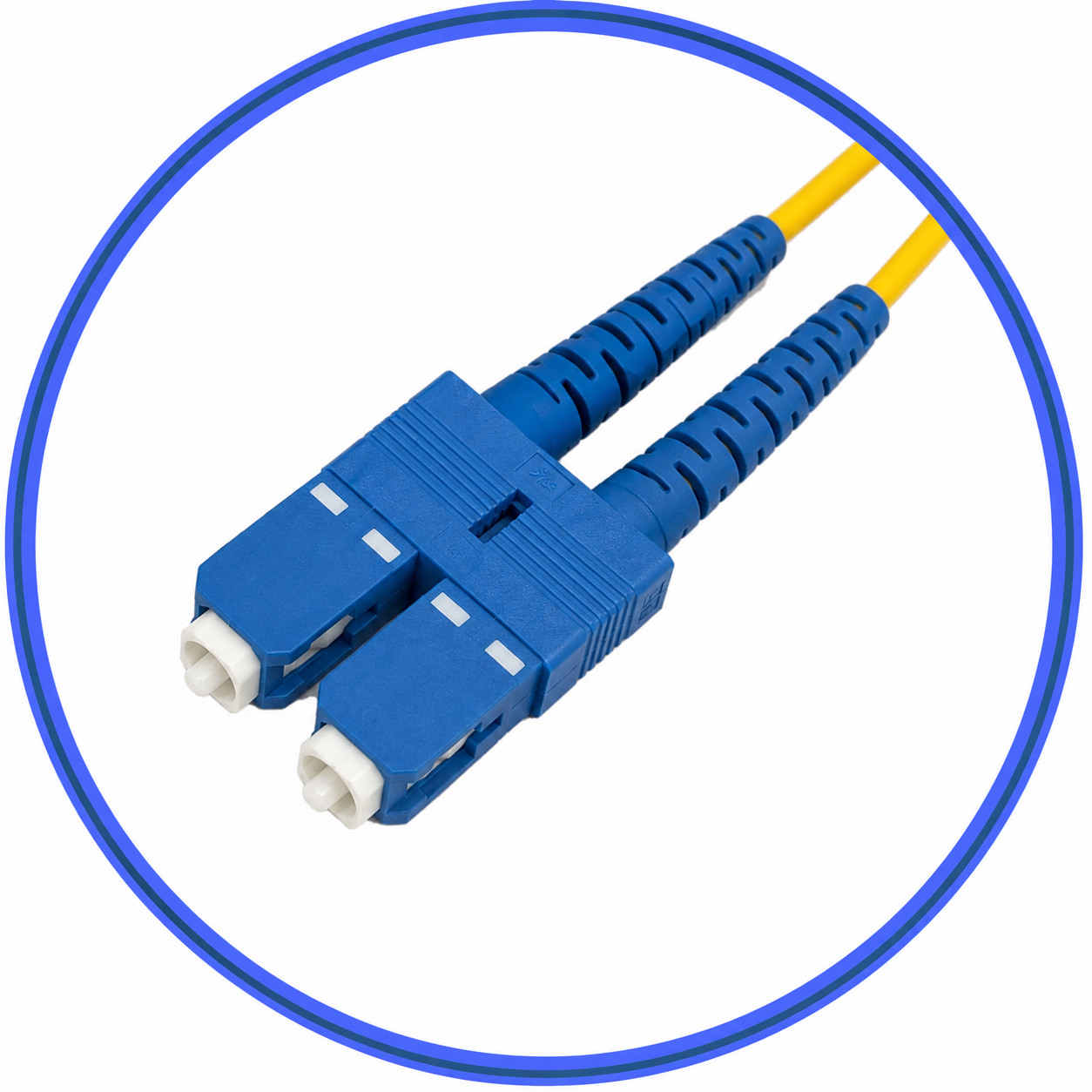 SC/UPC to SC/UPC Duplex Fiber Patch Cable – 2M (6ft) – Single Mode