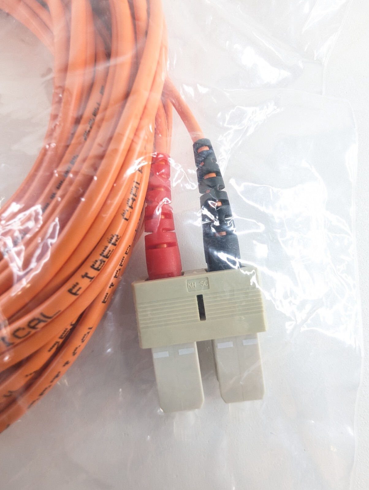 LC to SC Multimode Duplex 50/125 Fiber Optic Cable Orange 7M Berktek Network