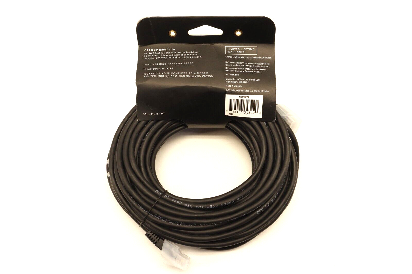 2x NXT TECHNOLOGIES CAT6 100ft/50ft Ethernet Cable & 2xDisplay Port to HDMI 6Ft
