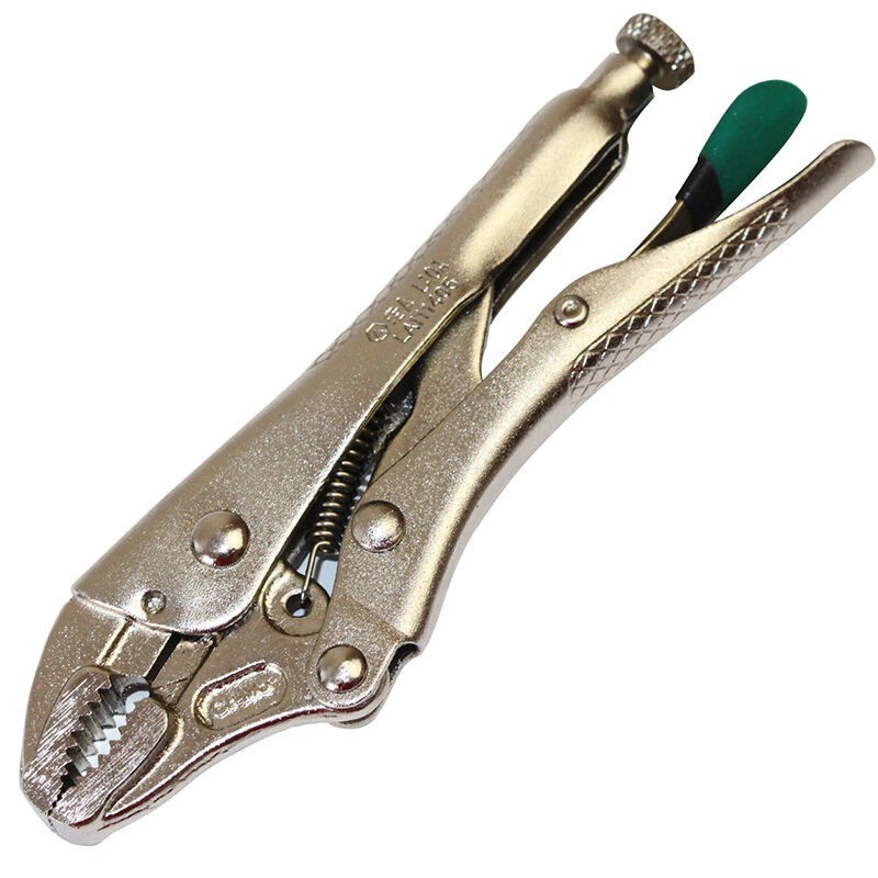 Locking Pliers Steel Round Nose Welding Tool Straight Jaw Lock Mole Pliers Vice