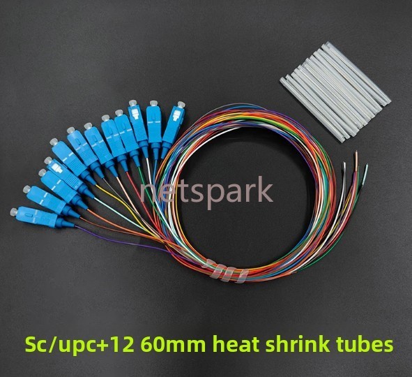 12 Fiber FC/ST/SC/LC UPC/APC G657A 1m SingleMode Bunch Fiber Optic SM Pigtail