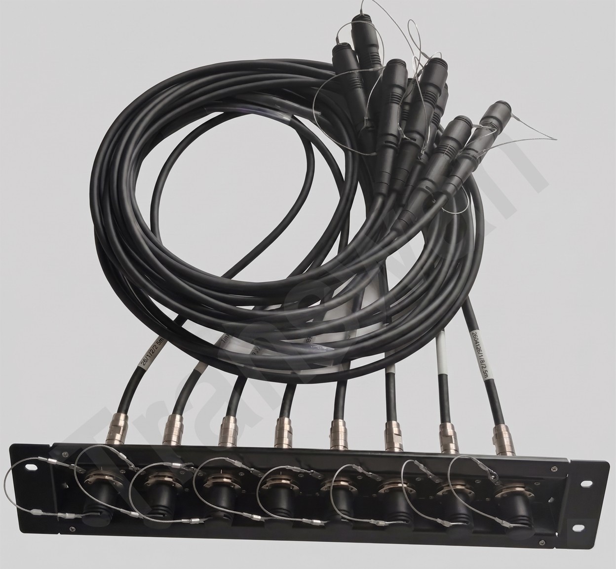 High-Density SMPTE Hybrid Fiber Patch Panel 8 *5 Meter FMW-PUW Cables In OB Van