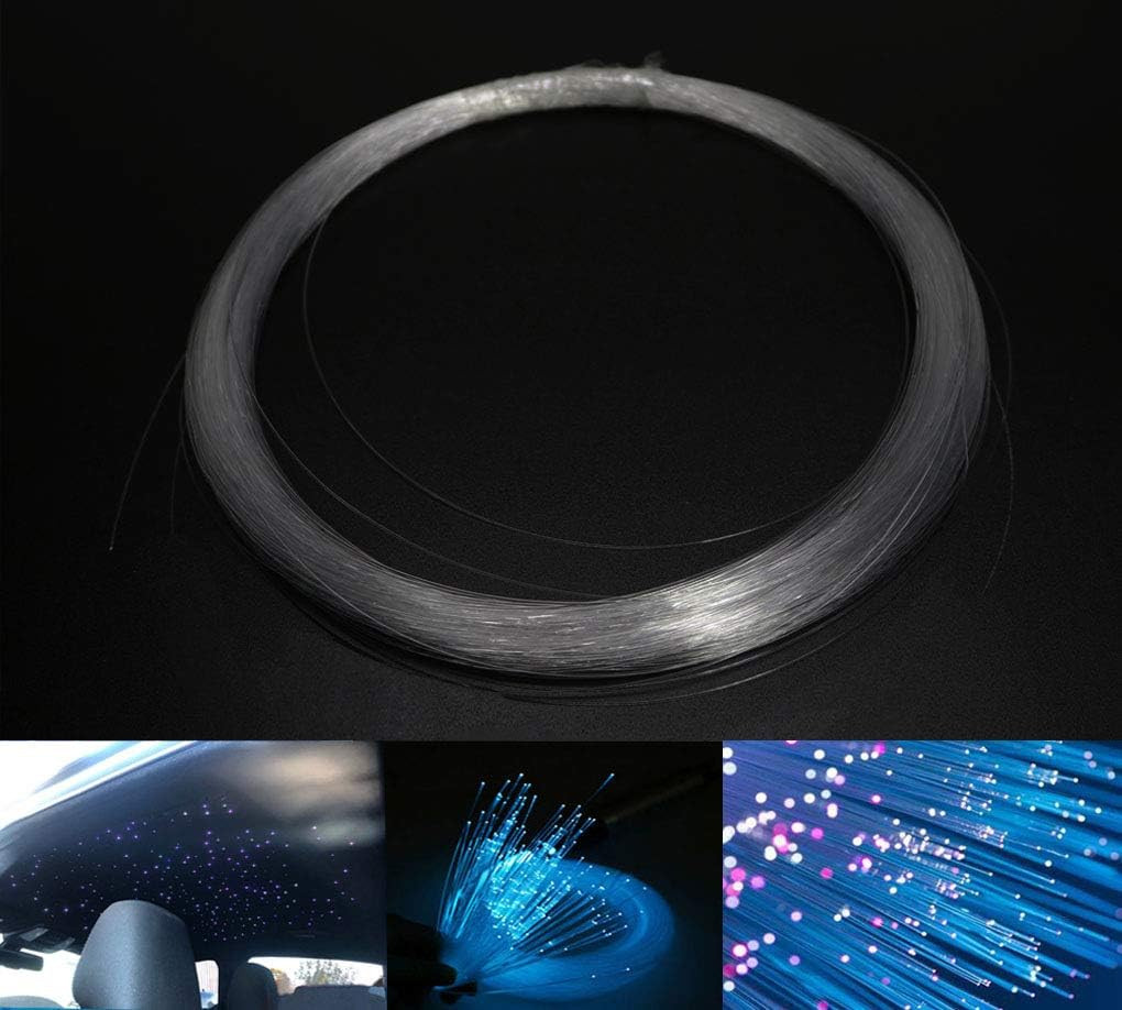 PMMA Plastic End Glow Fiber Optic Cable 0.5Mm(0.02In) 100M(328Ft)/Roll for Star