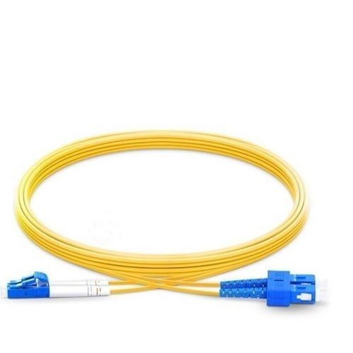 2M LC UPC to SC UPC Duplex 2.0mm PVC 9/125 Single Mode Fiber Patch Cable -7432M