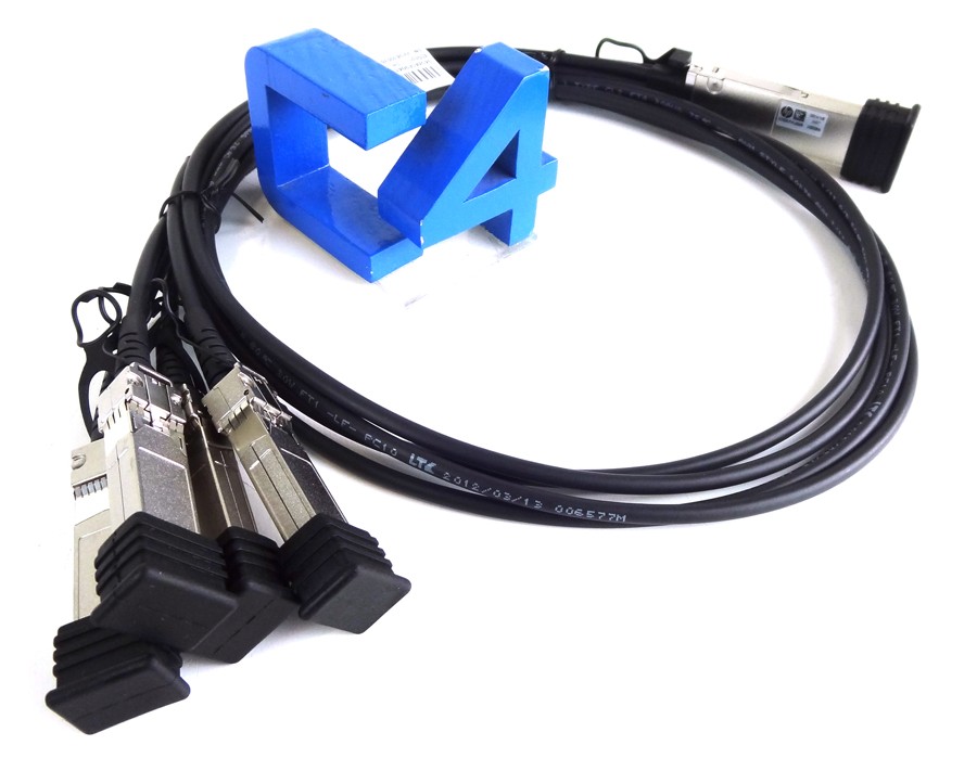 HP JG329A X240 40G QSFP+ TO 4X10G SFP+ 1M CABLE JG329-61001 JG329-61101