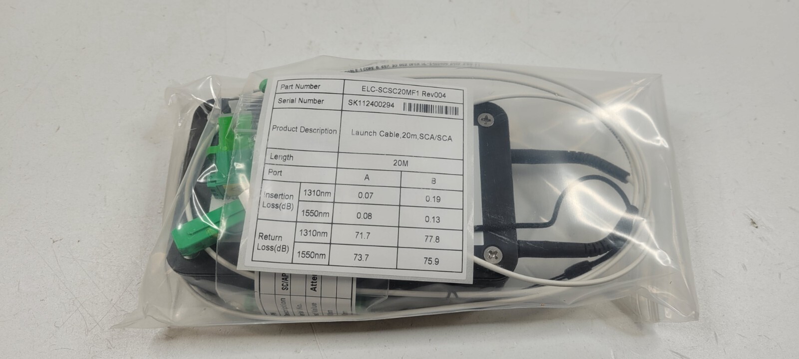 Enginuity Fiber Launch Cable 20m SCA/SCA ELC-SCSC20MF1