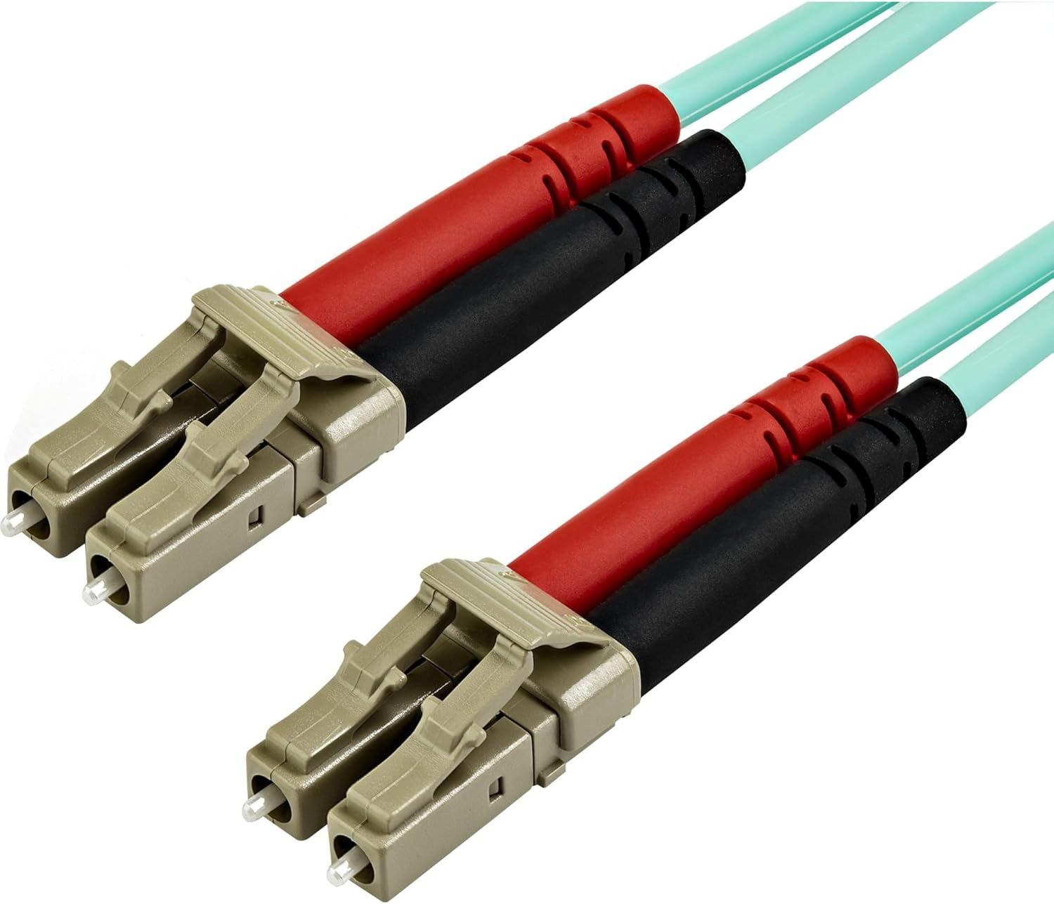 15M (50Ft) LC/UPC to LC/UPC OM3 Multimode Fiber Optic Cable, Full Duplex 50/125,