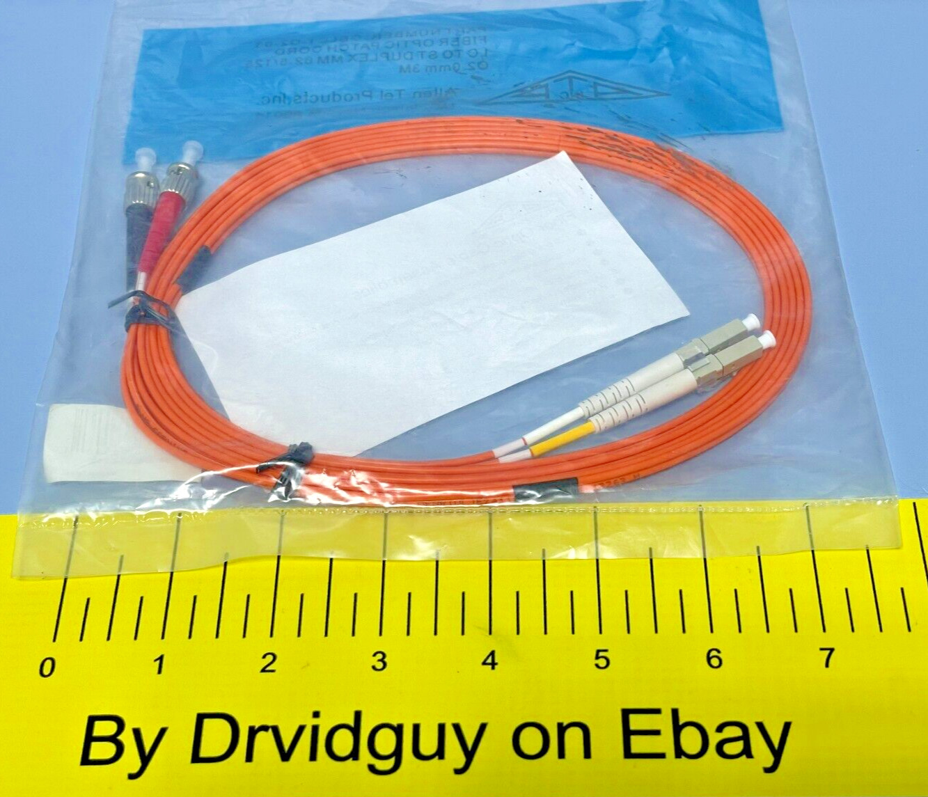 Allen Tel Products GBLCT-D2-03 Fiber Optic Patchcord; LC to ST Duplex