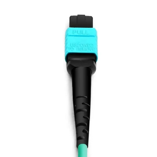 12 Fibers Female to Female Elite MPO LSZH 2.0mm Cable Polarity B Plenum OM3