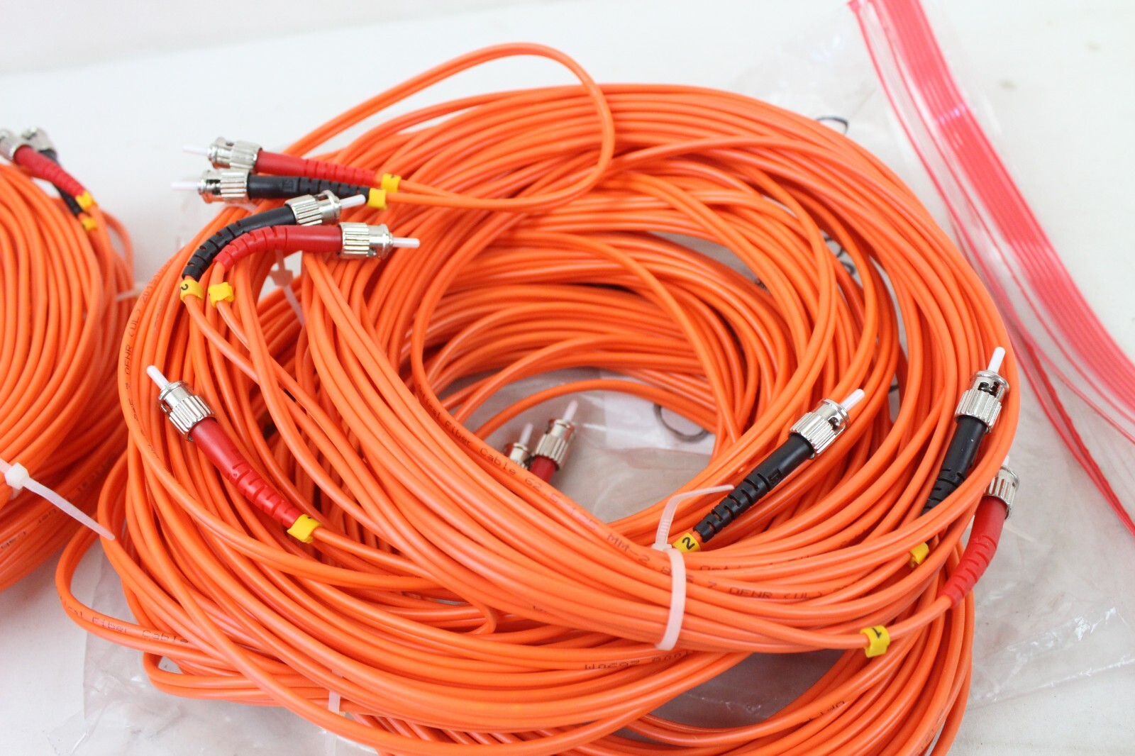 5 New Opitcal Duplex 62.5/125 Red Black Multimode Fiber Patch Cable Orange Optic